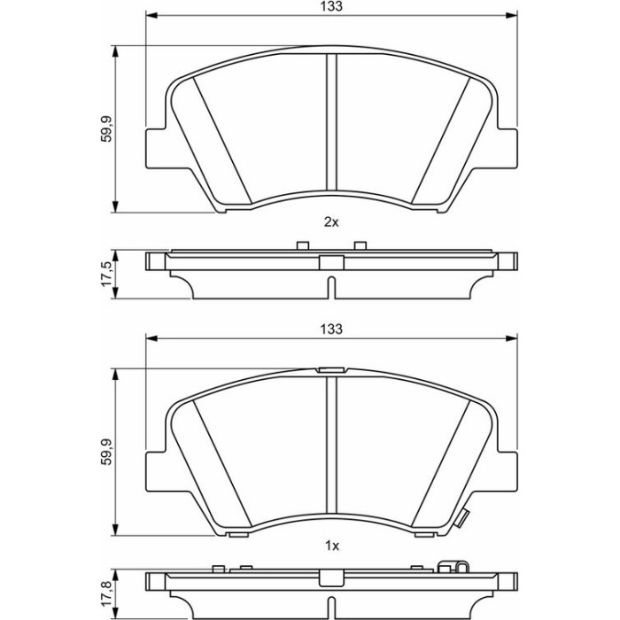 0 986 494 712 Bosch Bremsbelagsatz 0 986 494 712 0 986 494 712 Bosch Bremsbelagsatz 0 986 494 712