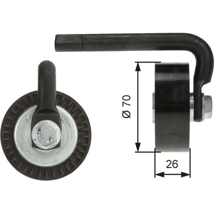 Gates Spannrolle T39012 Gates Spannrolle T39012