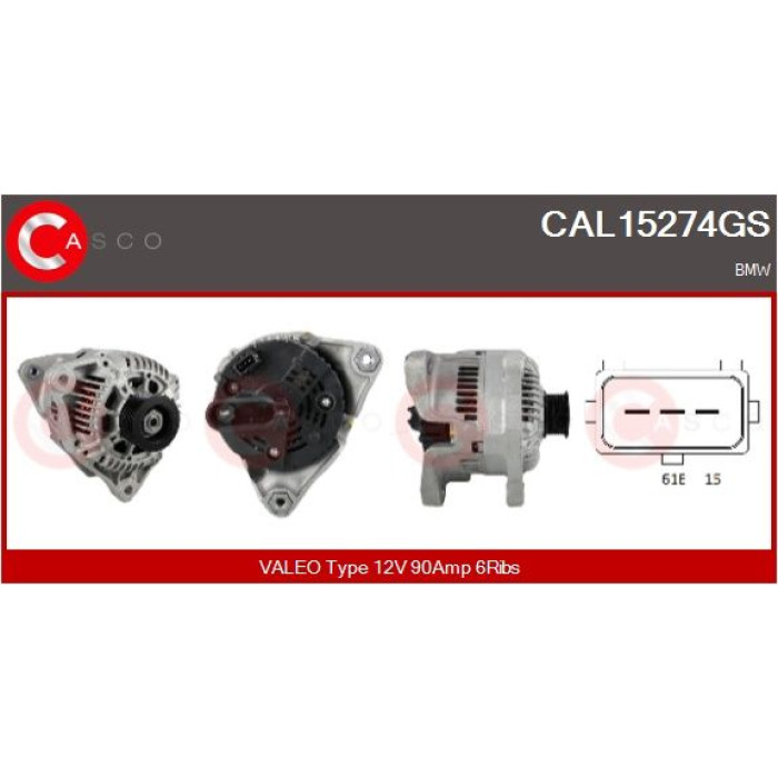 CASCO Generator CAL15274GS CASCO Generator CAL15274GS