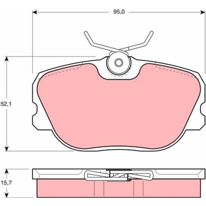 TRW Bremsbeläge Vorderachse GDB493