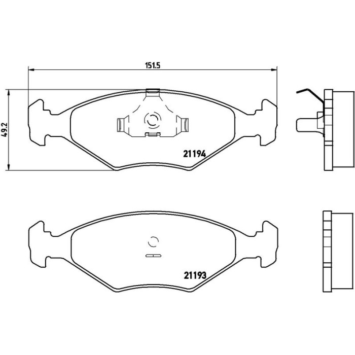 P 23 040 Brembo Prime Bremsbelagsatz Vorderachse – P 23 040 – 152 x 49 x 18 mm – Bremssystem Teves – OE Nummer 5882942 P 23 040 Brembo Prime Bremsbelagsatz Vorderachse – P 23 040 – 152 x 49 x 18 mm – Bremssystem Teves – OE Nummer 5882942