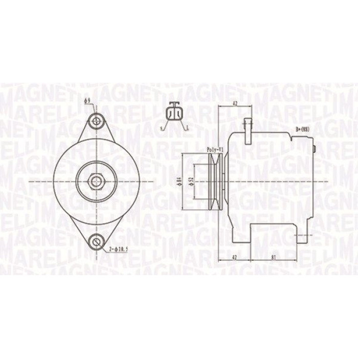 Magneti Marelli Lichtmaschine 063731615010 Magneti Marelli Lichtmaschine 063731615010