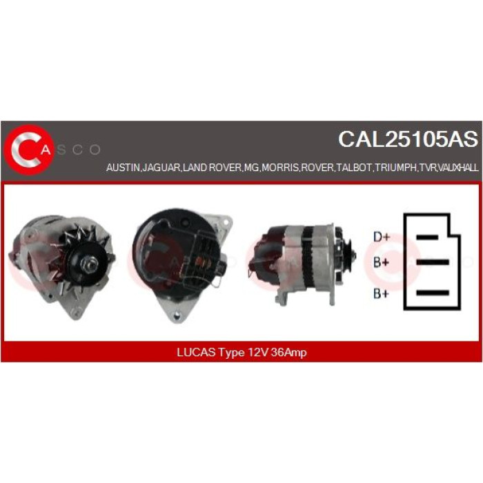 CASCO Generator CAL25105AS CASCO Generator CAL25105AS