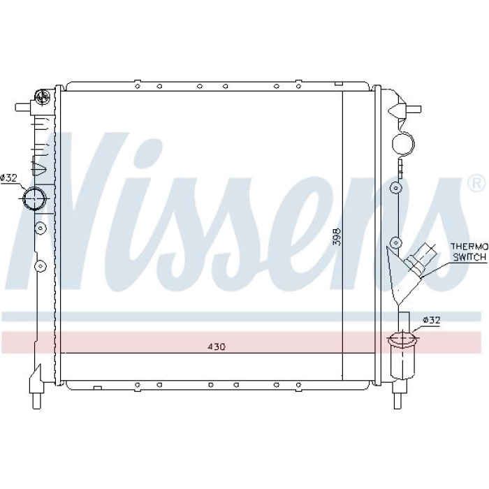 Nissens Wasserkühler PKW 63878 Nissens Wasserkühler PKW 63878