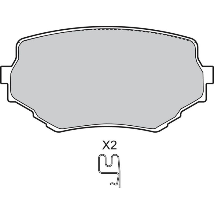 Valeo Bremsbelagsatz 598534 Valeo Bremsbelagsatz 598534