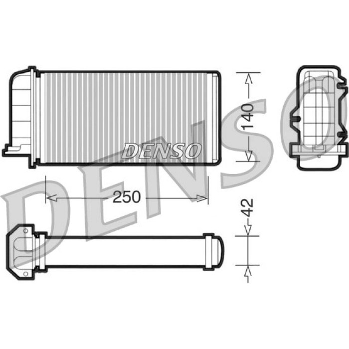 Denso Wärmetauscher DRR09001 Denso Wärmetauscher DRR09001