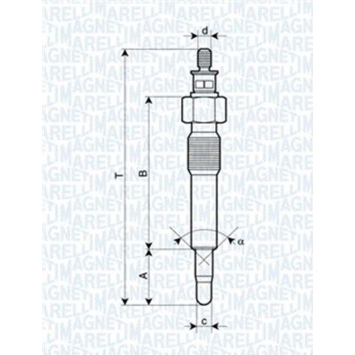 Magneti Marelli Glühkerze 062583202304 Magneti Marelli Glühkerze 062583202304