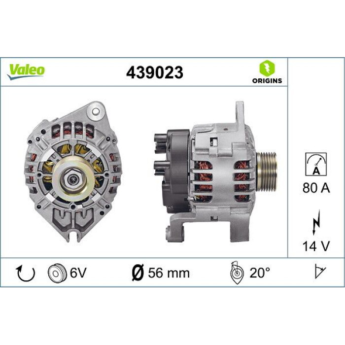 Valeo Lichtmaschine 439023 Valeo Lichtmaschine 439023