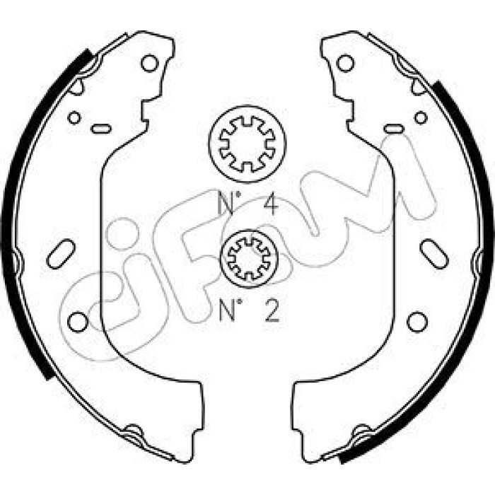 153-074 CIFAM Bremsbackensatz 153-074 153-074 CIFAM Bremsbackensatz 153-074