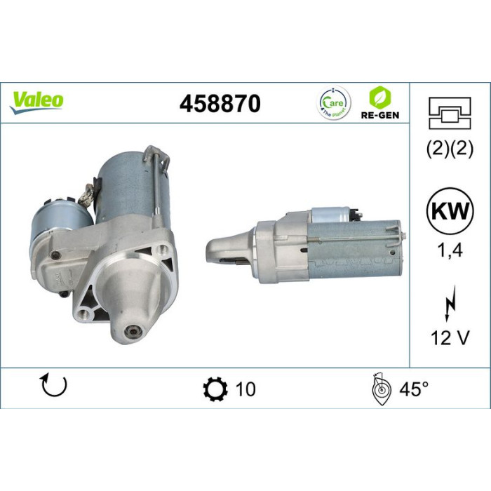 Valeo Anlasser 458870