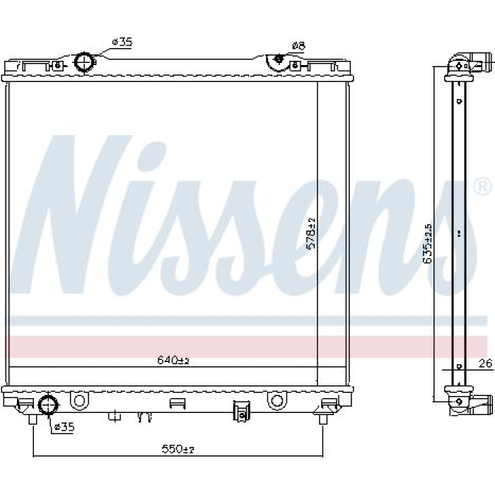 Nissens Wasserkühler PKW 666226 Nissens Wasserkühler PKW 666226