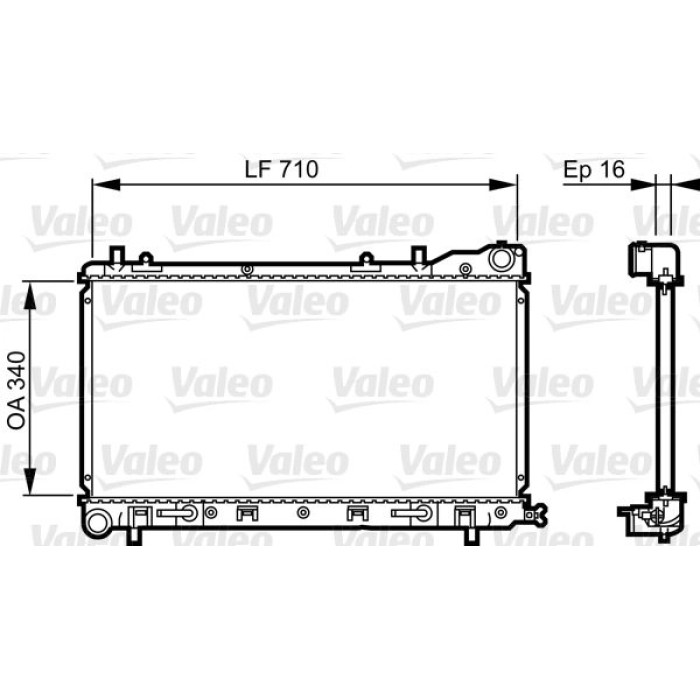 Valeo Motorkühler 734405 Valeo Motorkühler 734405