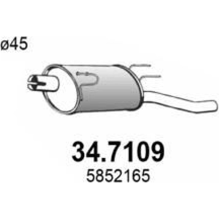 ASSO Endschalldämpfer 34.7109 ASSO Endschalldämpfer 34.7109