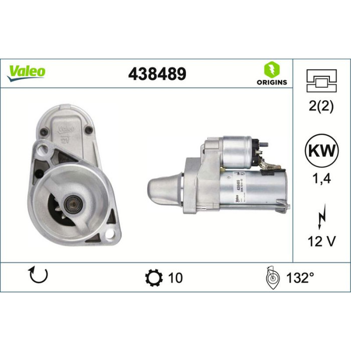 Valeo Anlasser 438489