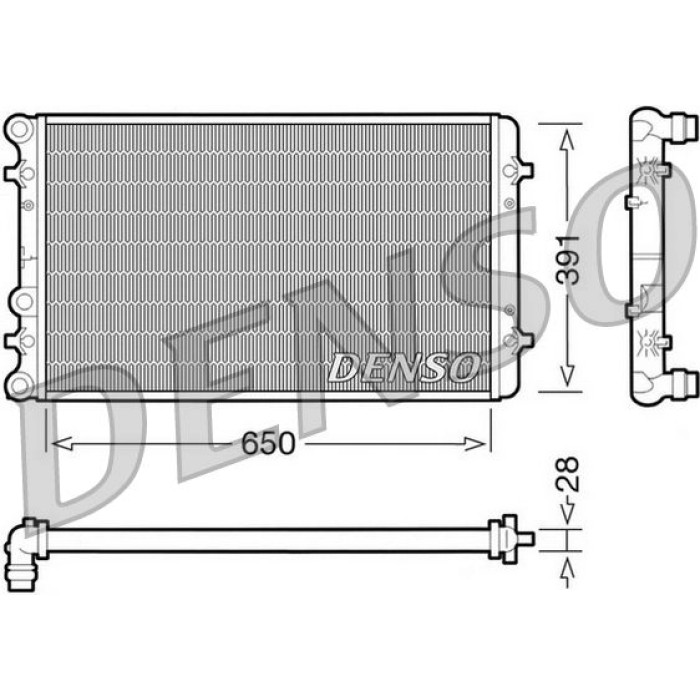 DRM02007 Denso Motorkühler DRM02007 DRM02007 Denso Motorkühler DRM02007