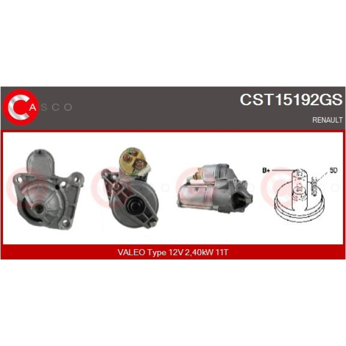 CASCO Anlasser CST15192GS CASCO Anlasser CST15192GS