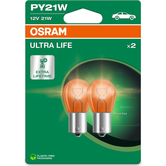 PY21W 12V 21W BAU15s Gelb ULTRA LIFE | 2 Stück PY21W 12V 21W BAU15s Gelb ULTRA LIFE | 2 Stück