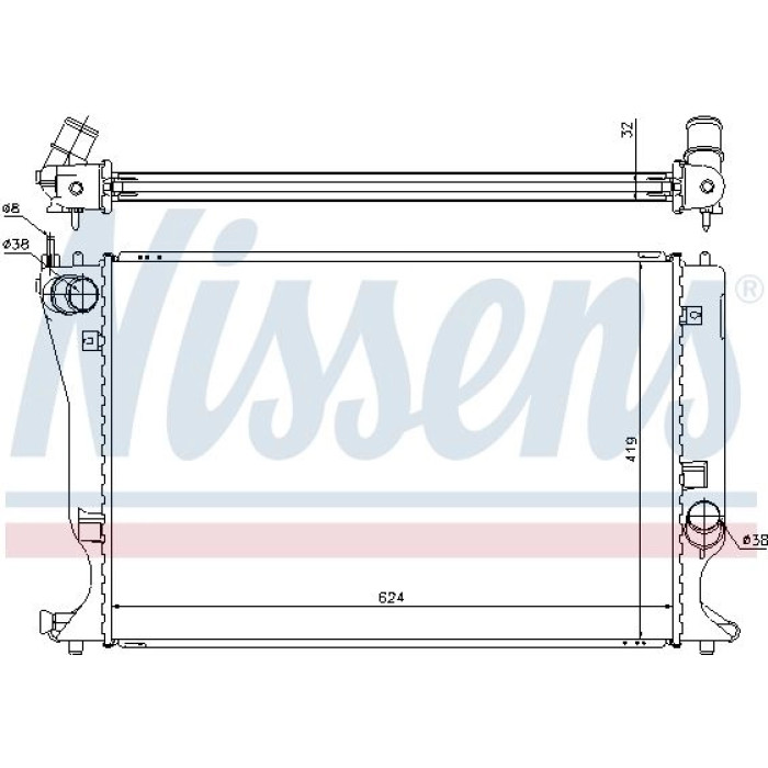 Nissens Wasserkühler PKW 64666A
