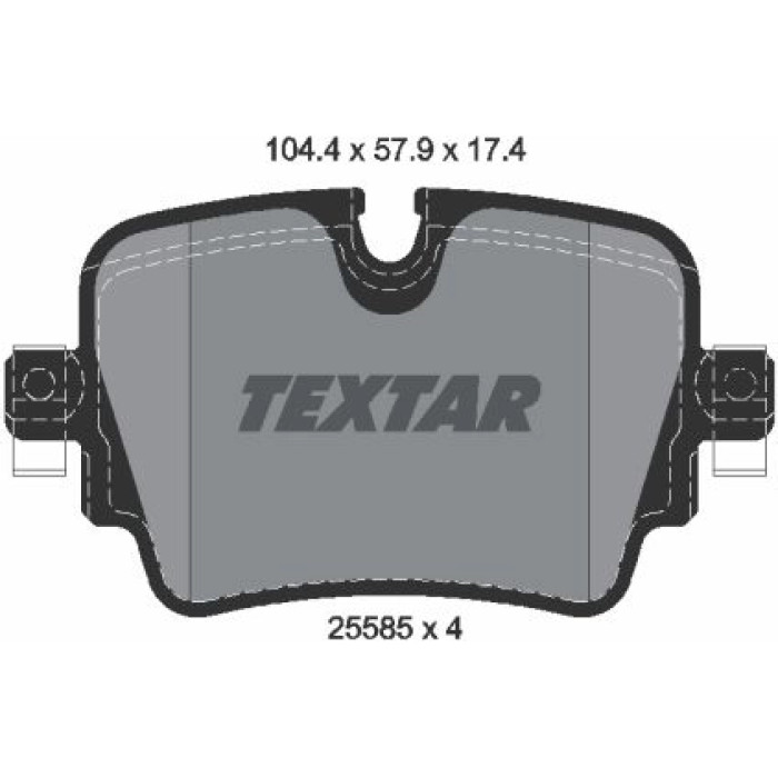 Textar Bremsbelagsatz 2558501 Textar Bremsbelagsatz 2558501