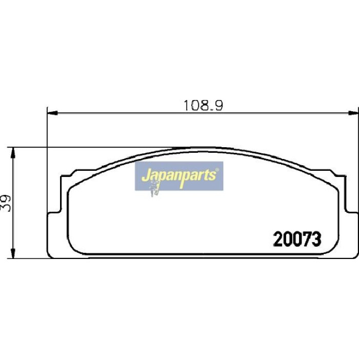 Japanparts Bremsbeläge PA-0249AF Japanparts Bremsbeläge PA-0249AF