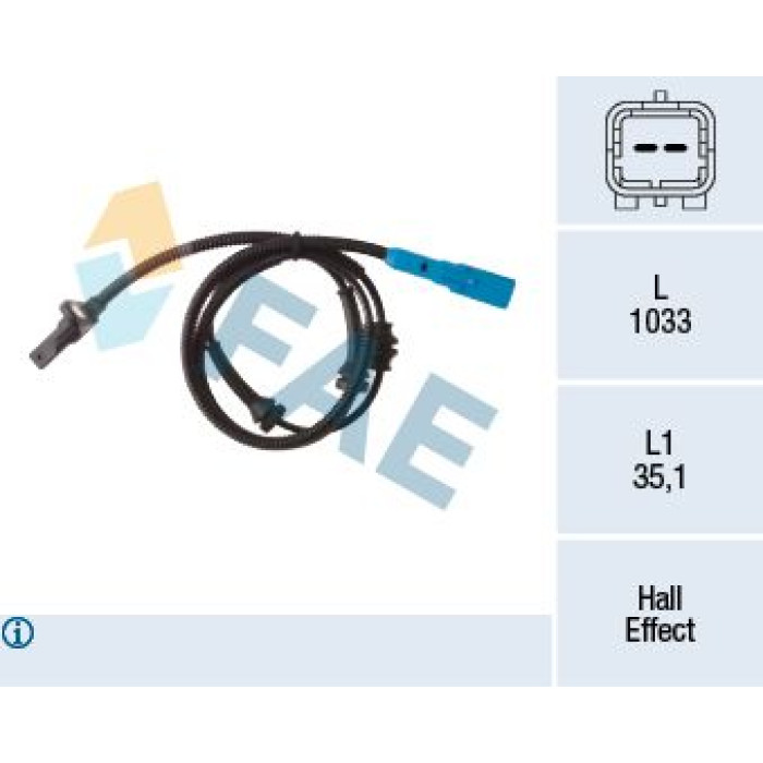FAE Sensor, Raddrehzahl 78313 FAE Sensor, Raddrehzahl 78313