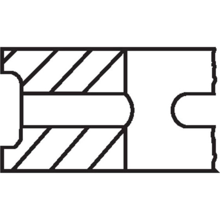 MAHLE Kolbenringsatz 004 45 N1 MAHLE Kolbenringsatz 004 45 N1