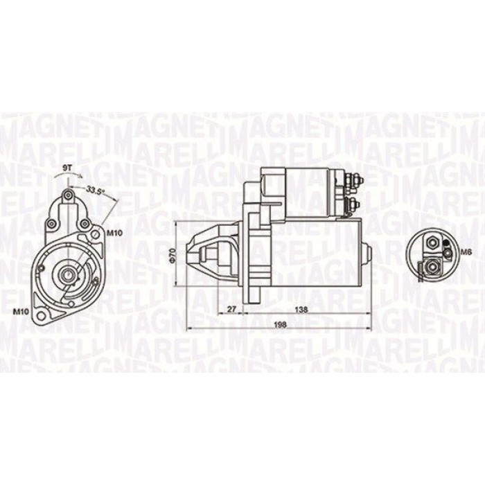 Magneti Marelli Anlasser 063721283010 Magneti Marelli Anlasser 063721283010
