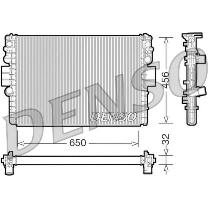 Denso Motorkühler DRM12006 Denso Motorkühler DRM12006