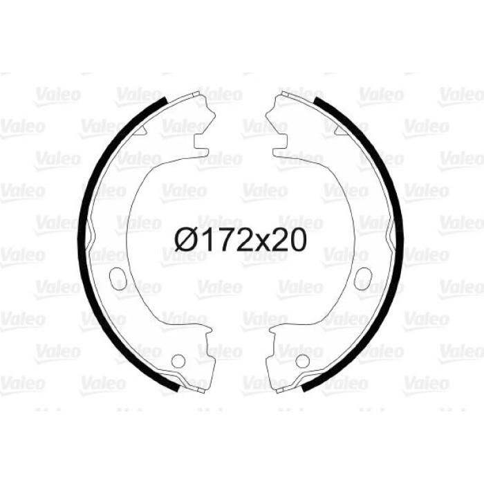 Valeo Bremsbacken 564057 Valeo Bremsbacken 564057