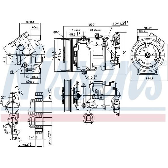 Nissens Klimakompressor PKW 890044 Nissens Klimakompressor PKW 890044