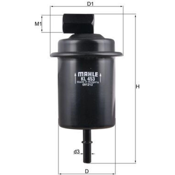 MAHLE Kraftstofffilter KL 453 MAHLE Kraftstofffilter KL 453