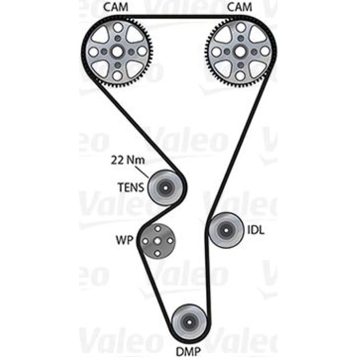 Valeo Steuertriebssatz 614569