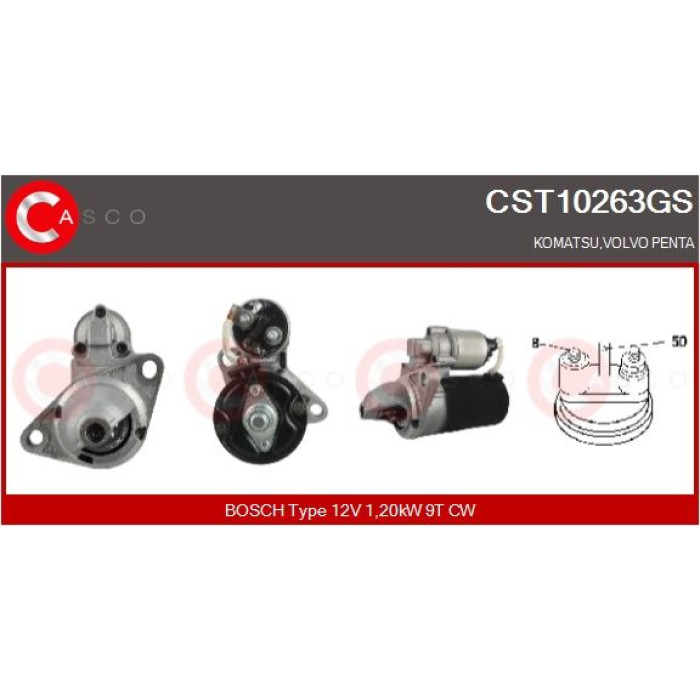 CASCO Anlasser CST10263GS