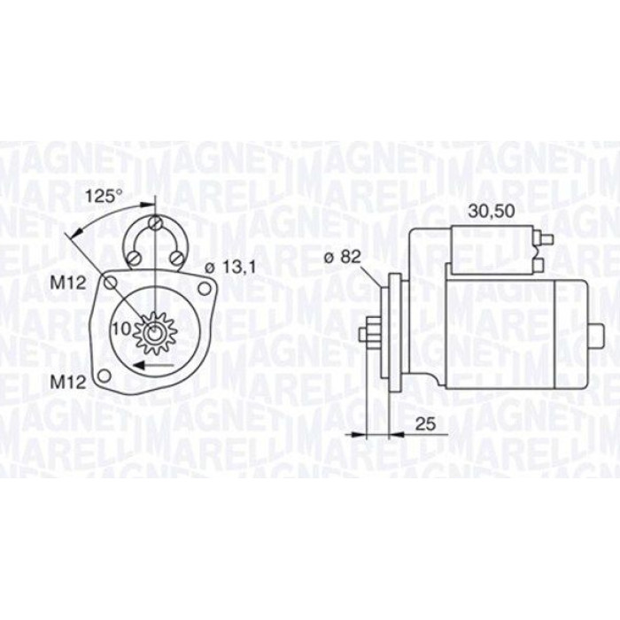 Magneti Marelli Anlasser 063522609010 Magneti Marelli Anlasser 063522609010