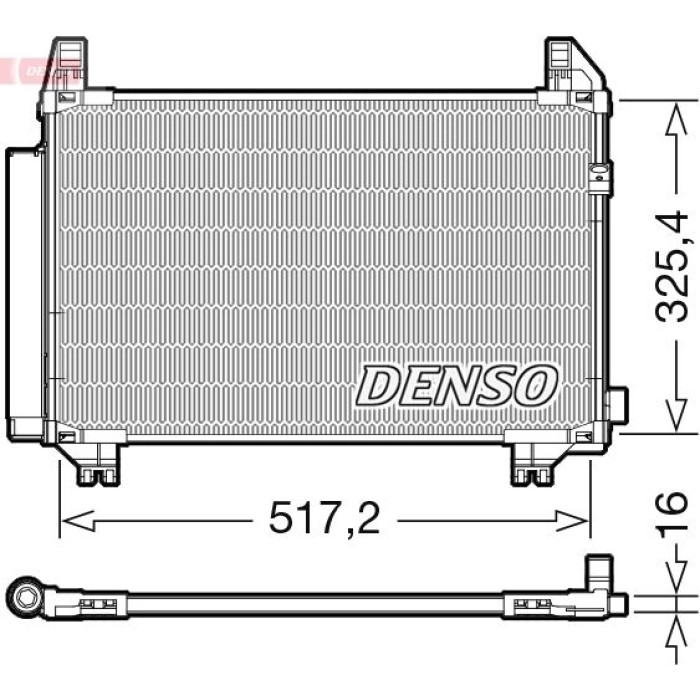 Denso Klimakondensator DCN50107 Denso Klimakondensator DCN50107