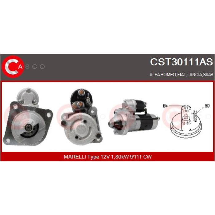CASCO Anlasser CST30111AS CASCO Anlasser CST30111AS