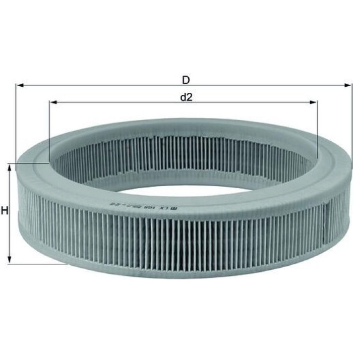 MAHLE Luftfilter LX 108 MAHLE Luftfilter LX 108