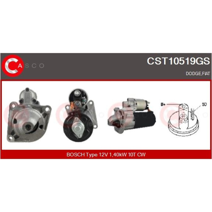 CASCO Anlasser CST10519GS