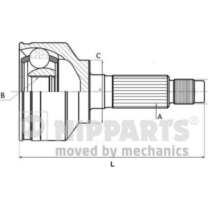NIPPARTS Gelenksatz, Antriebswelle J2828020