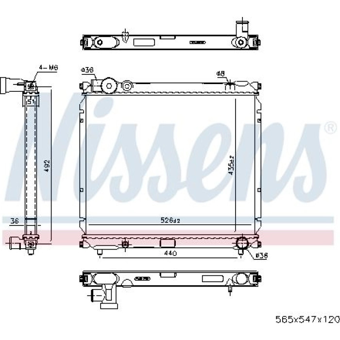 Nissens Wasserkühler PKW 64179 Nissens Wasserkühler PKW 64179