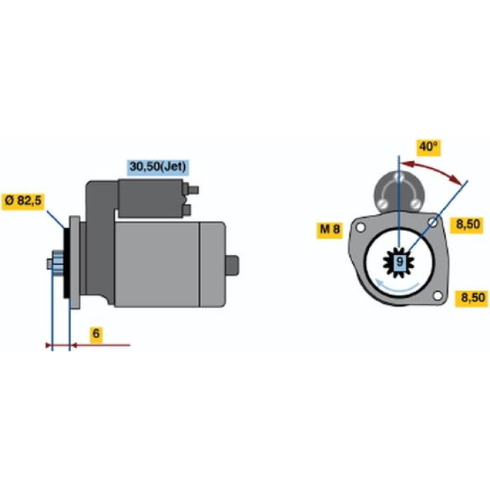 Bosch Anlasser 0001121030