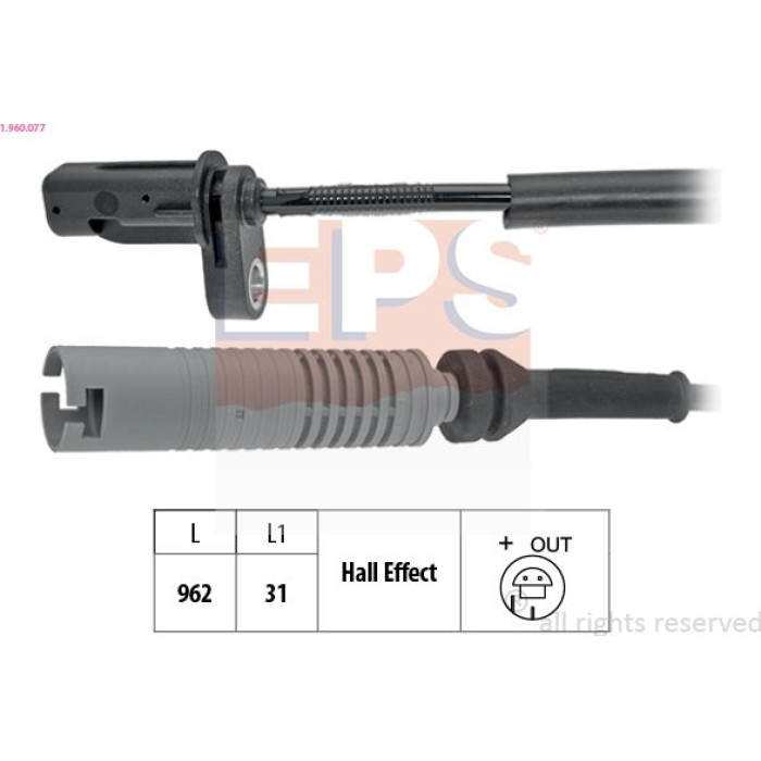 EPS Sensor, Raddrehzahl 1.960.077 EPS Sensor, Raddrehzahl 1.960.077