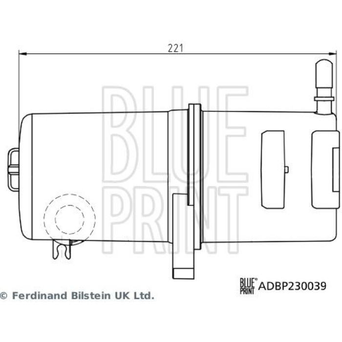 BLUE PRINT Kraftstofffilter ADBP230039 BLUE PRINT Kraftstofffilter ADBP230039