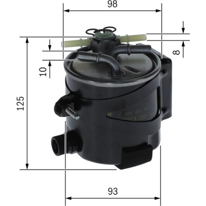 Bosch Kraftstofffilter F 026 402 061 Bosch Kraftstofffilter F 026 402 061