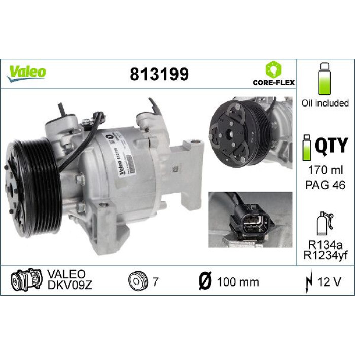 Valeo Klimakompressor 813199 Valeo Klimakompressor 813199