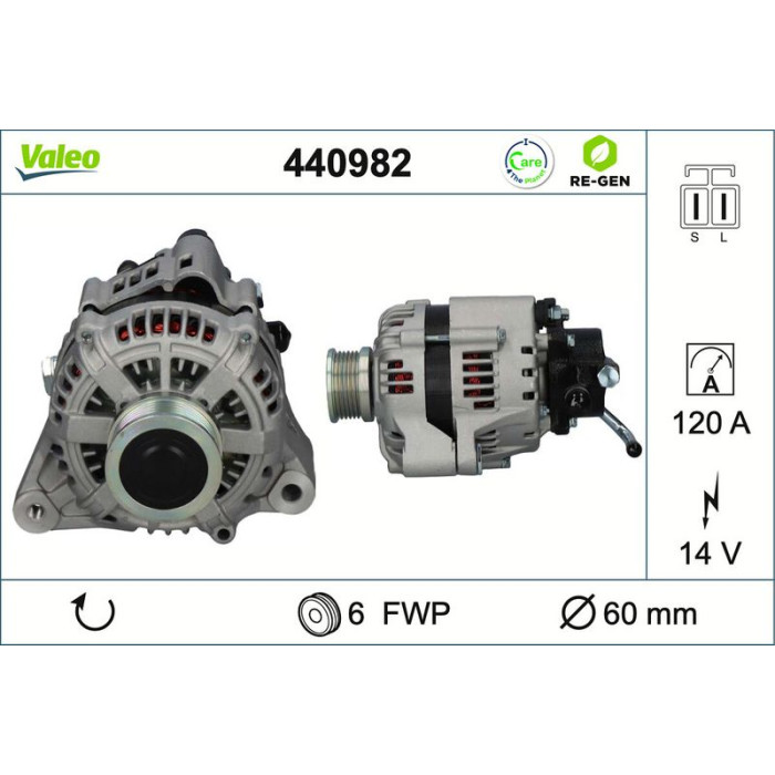 Valeo Lichtmaschine 440982 Valeo Lichtmaschine 440982