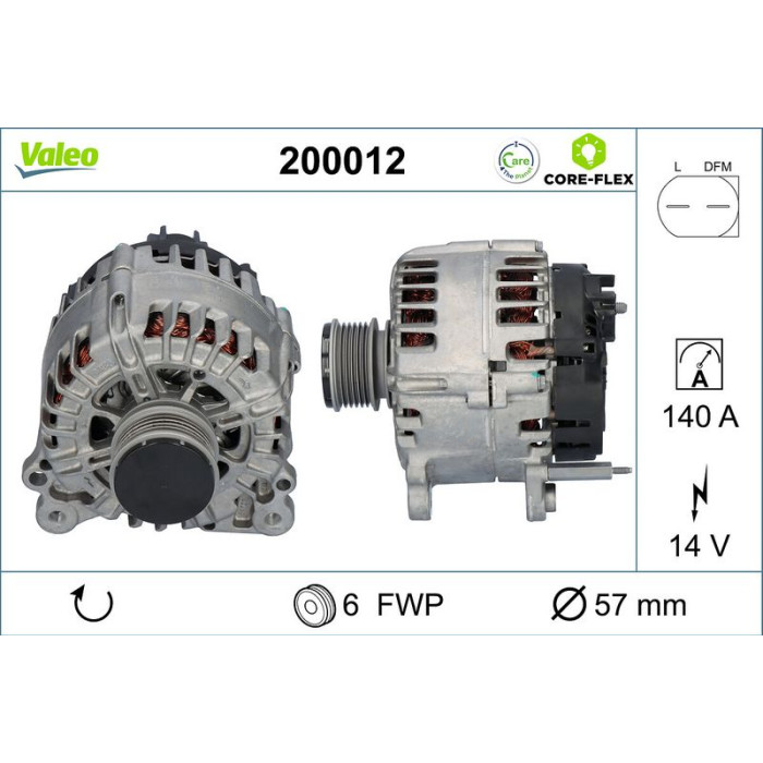 200012 Valeo Lichtmaschine 200012