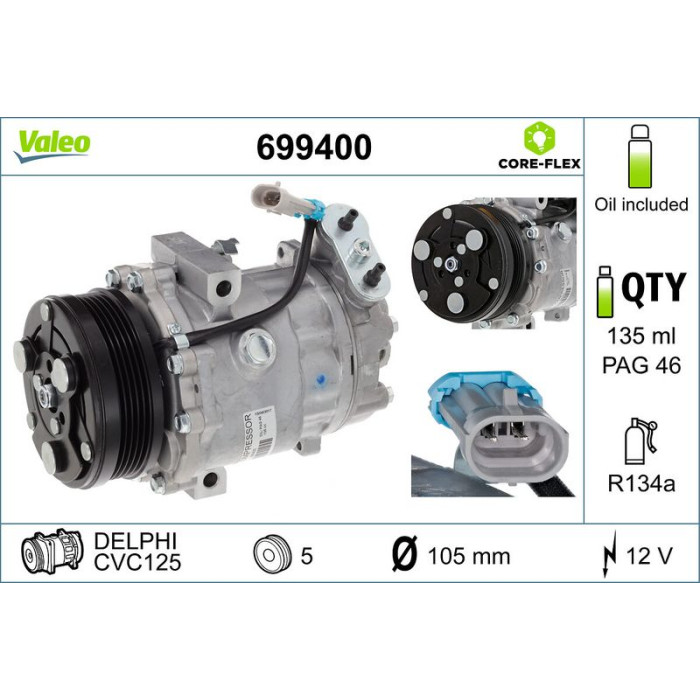 699400 Valeo Kompressor 699400