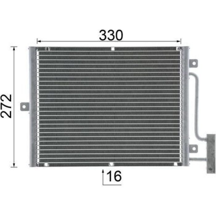 MAHLE Kondensator, Klimaanlage AC 317 000P