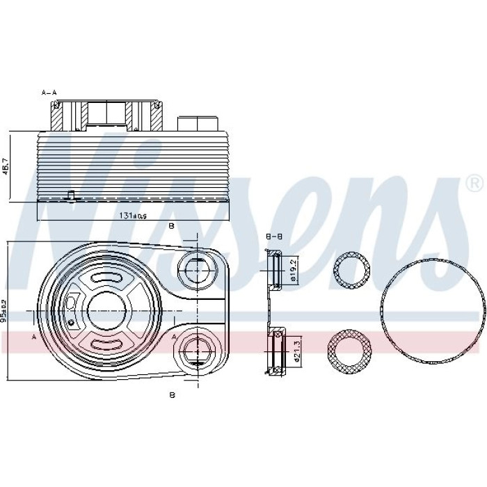 Nissens Ölkühler PKW 90705 Nissens Ölkühler PKW 90705